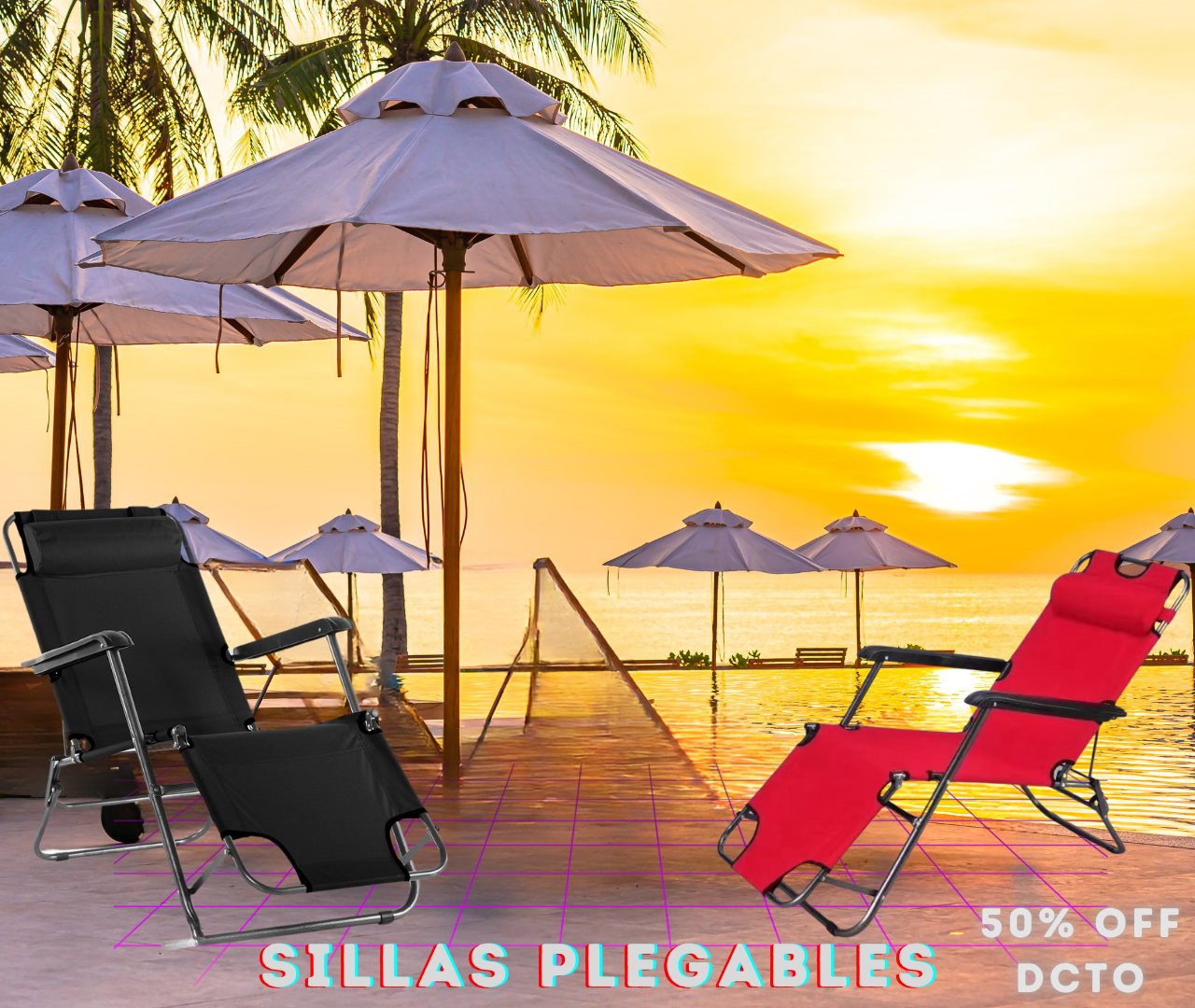 🪑✨ Silla Reposera Plegable (¡Lleva 2 y Obtén Descuento!)