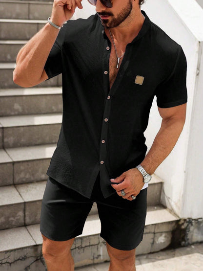 Set Casual Black 🔥 (Camisa y Short)