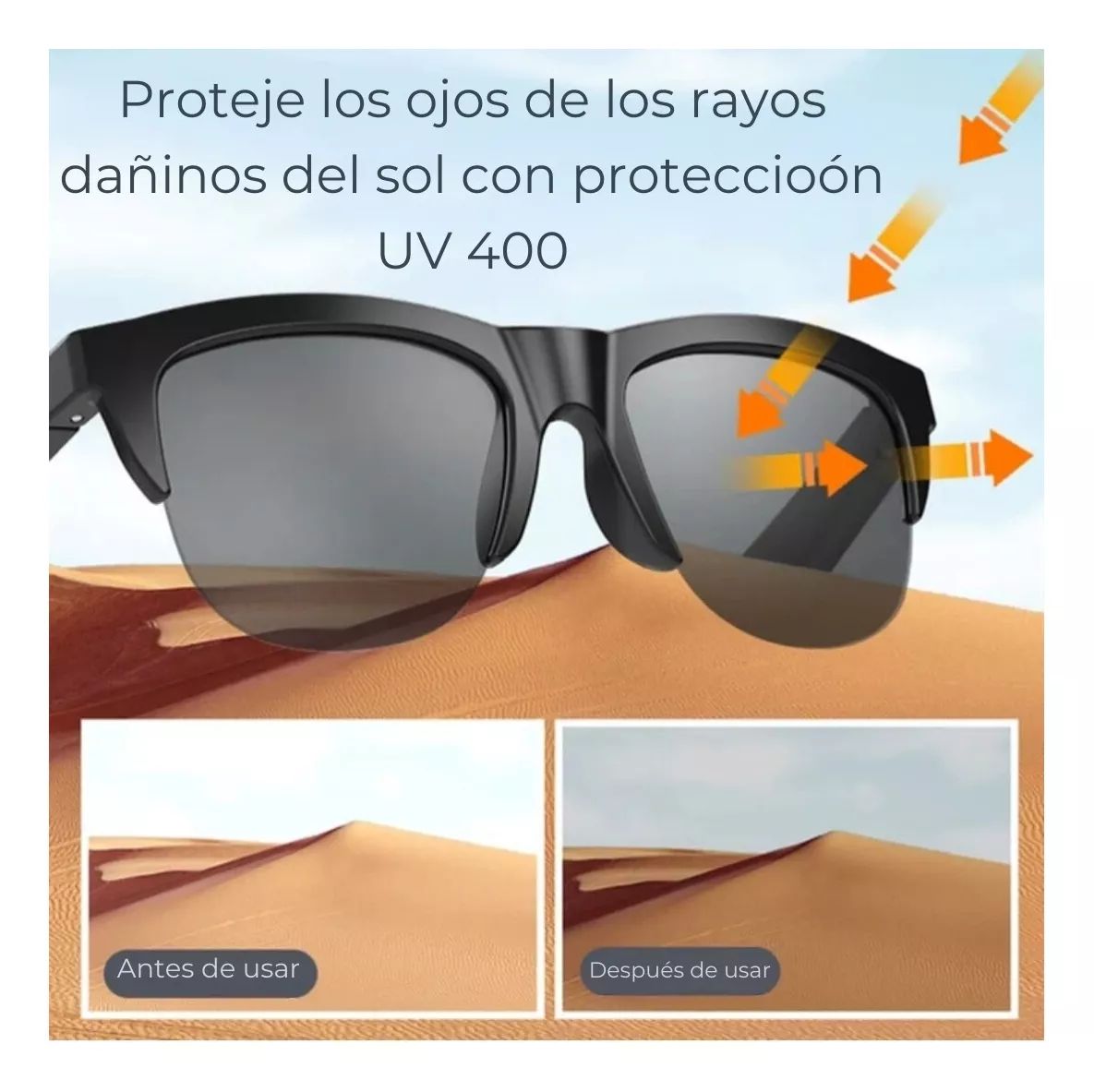 🌟 ¡Lentes De Sol Inteligentes Con Bluetooth! 😎