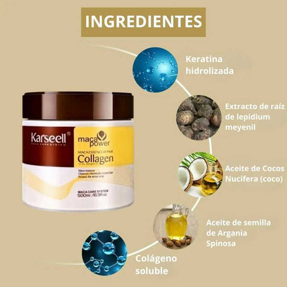 💆‍♀️✨ Karseell Botox Capilar Original - Hidratación Y Brillo Al Instante (500ml) 💖