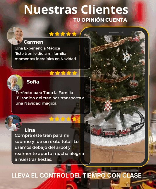 🎄🚂 Tren Giratorio Para Árbol De Navidad 🚂🎄