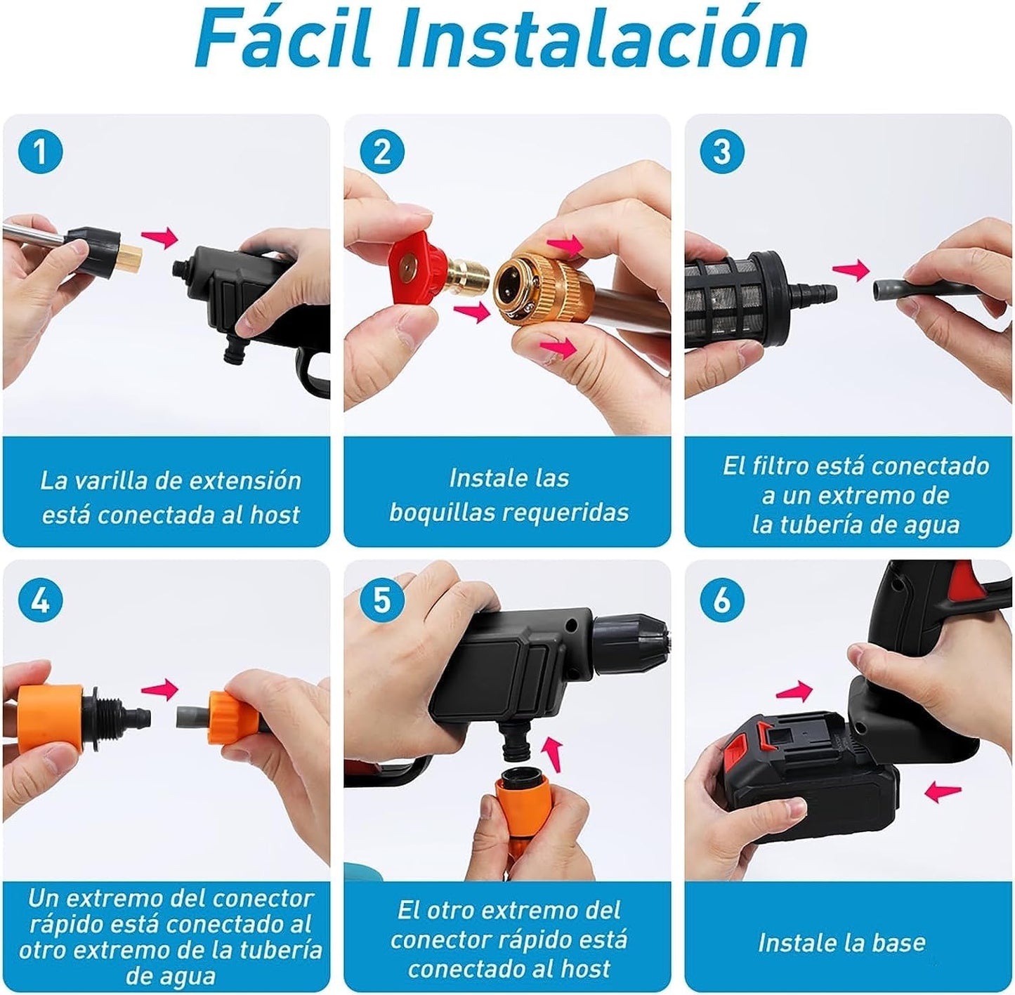 SUPER COMBO HIDROLAVADORA + SET DE 3 PAÑOS+ KIT RENOVADOR DE AUTOS