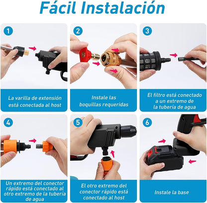 SUPER COMBO HIDROLAVADORA + SET DE 3 PAÑOS+ KIT RENOVADOR DE AUTOS