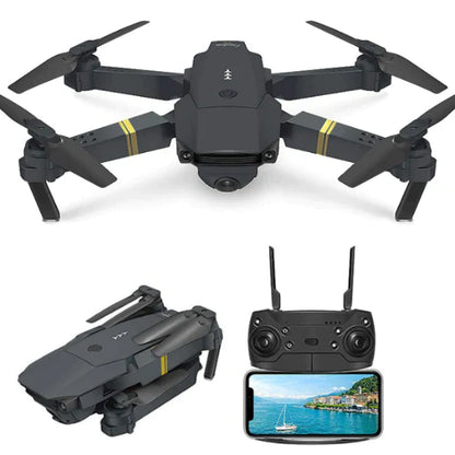 DRONE DUAL PRO CAMARA HD CUADRICOPTERO PLEGABLE