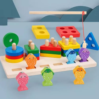 🎣🧩 Juego De Niños Pesca Y Encaje 🌈👶