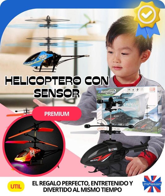 🚁✨ Helicóptero Con Sensor De Mano 🚀🎮