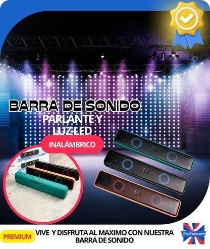 🎶 Parlante - LED- Barra De Sonido Bluetooth 🎵