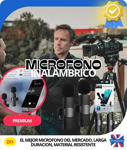 🎤✨ Micrófono Inalámbrico Profesional🔥✨