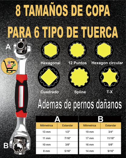 ORIGINAL LLAVE  INGLESA MULTIUSOS 48 EN 1 🔧