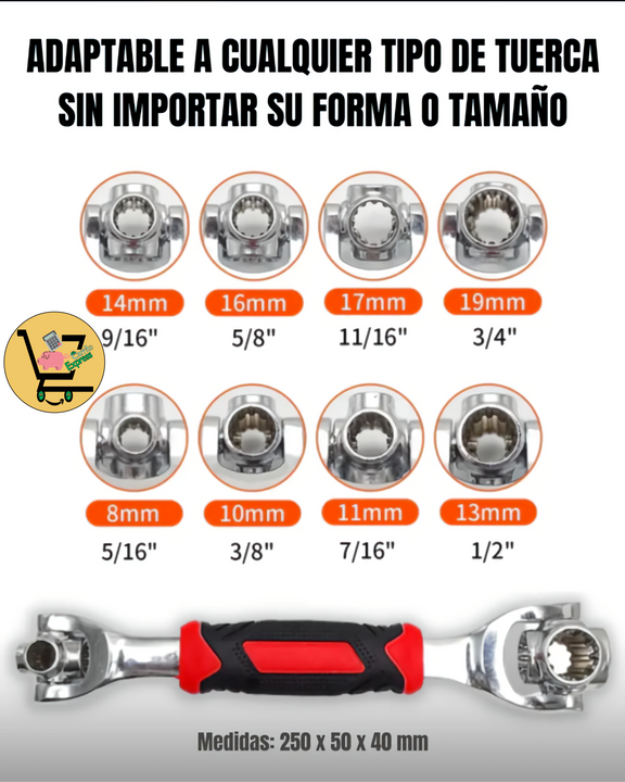 ORIGINAL LLAVE  INGLESA MULTIUSOS 48 EN 1 🔧