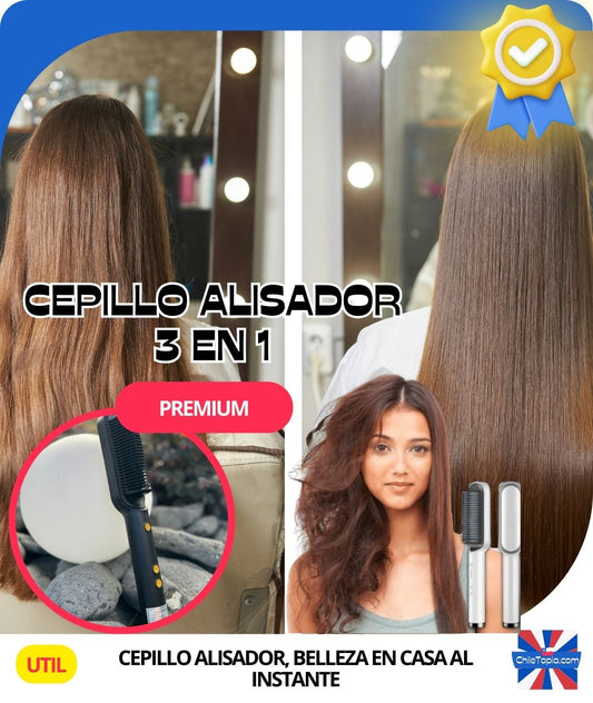 🔥 ¡Cepillo Alisador Para El Cabello Con 50% De Descuento! 💇‍♀️✨