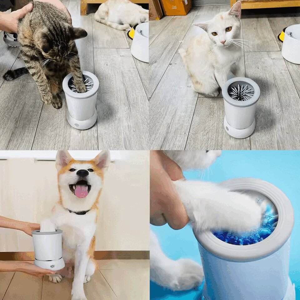 🐾✨ Limpiador De Patas Automático 2x1 ✨🐾