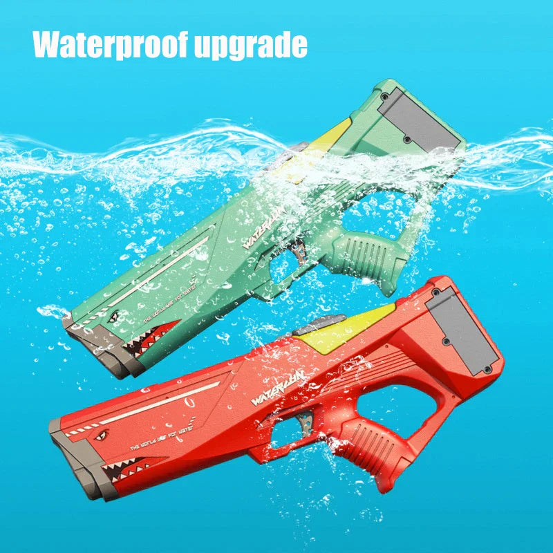 🔫🌊 Pistola Lanza Agua Automática Shark 🦈