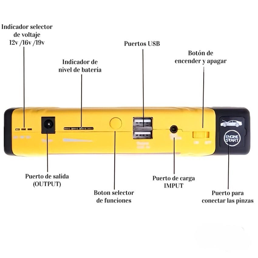 🔋 Partidor de Baterías  12v 68.800 mAh🚗💥