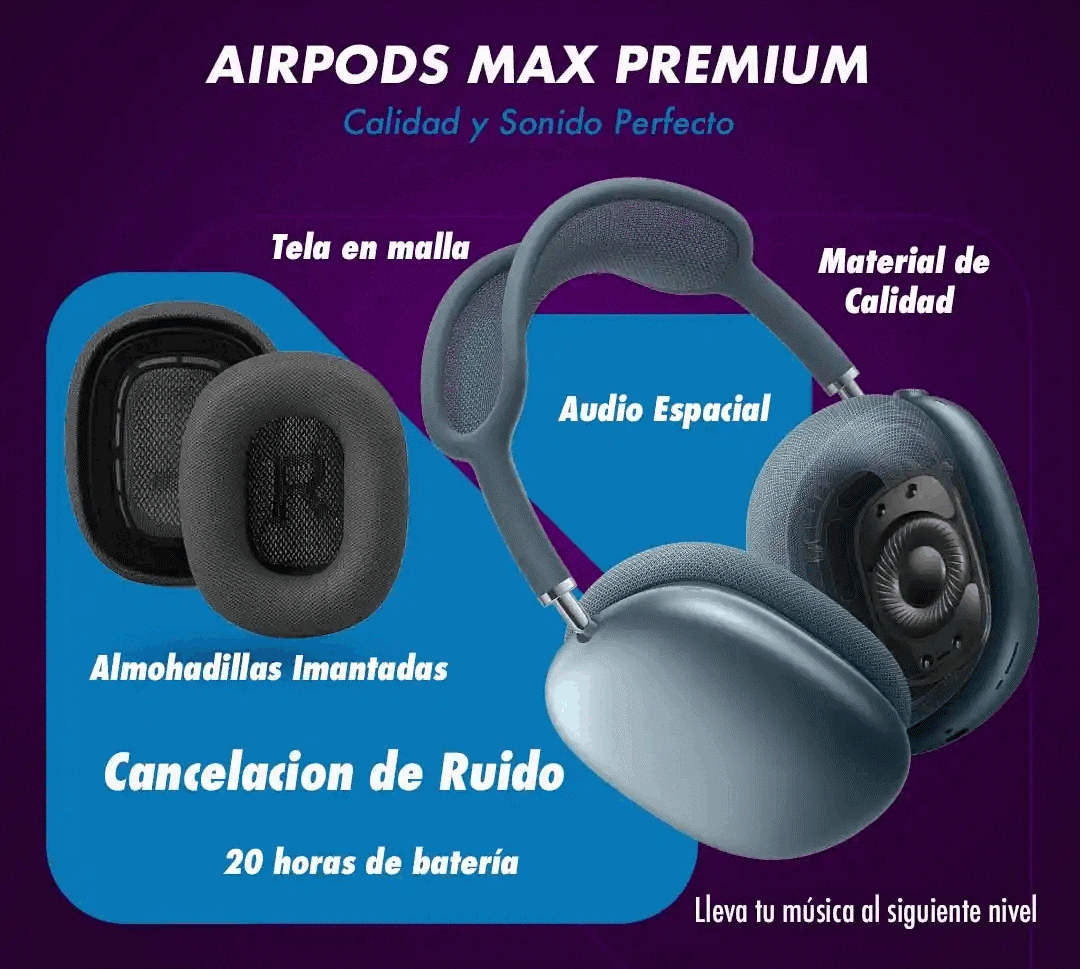 🎧 Audífonos Inalámbricos Airpods Max + Envío Gratis ✨