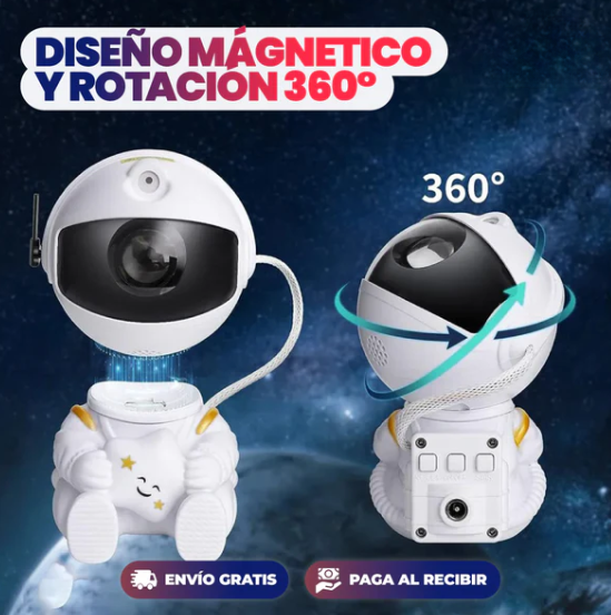 🌟 Proyector Astronauta Galaxy 🌌✨