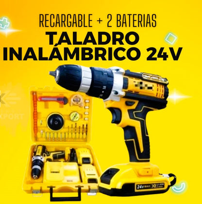 Taladro Tasbel  2 baterías 24V 🔧✨ Pulidor, Lijador Y Desatornillador 🔄⚙️