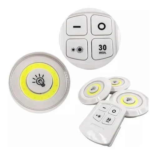 SET LUZ LED - (3 LUCES LED + CONTROL)