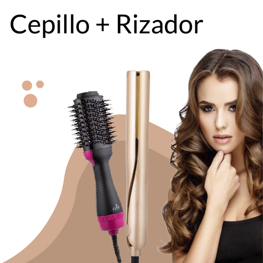 Cepillo secador plancha rizadora TWISTLINE