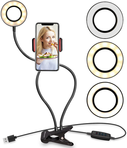 Anillo de luz Led con soporte para telefono