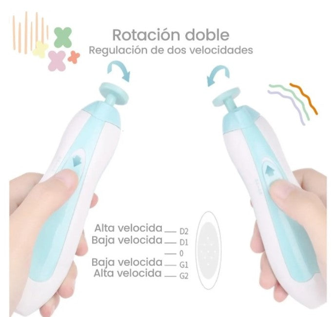 Limador de uñas electrico seguro para bebes