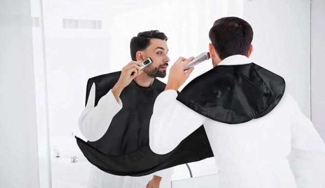 Capa delantal para afeitado de barba y cabello