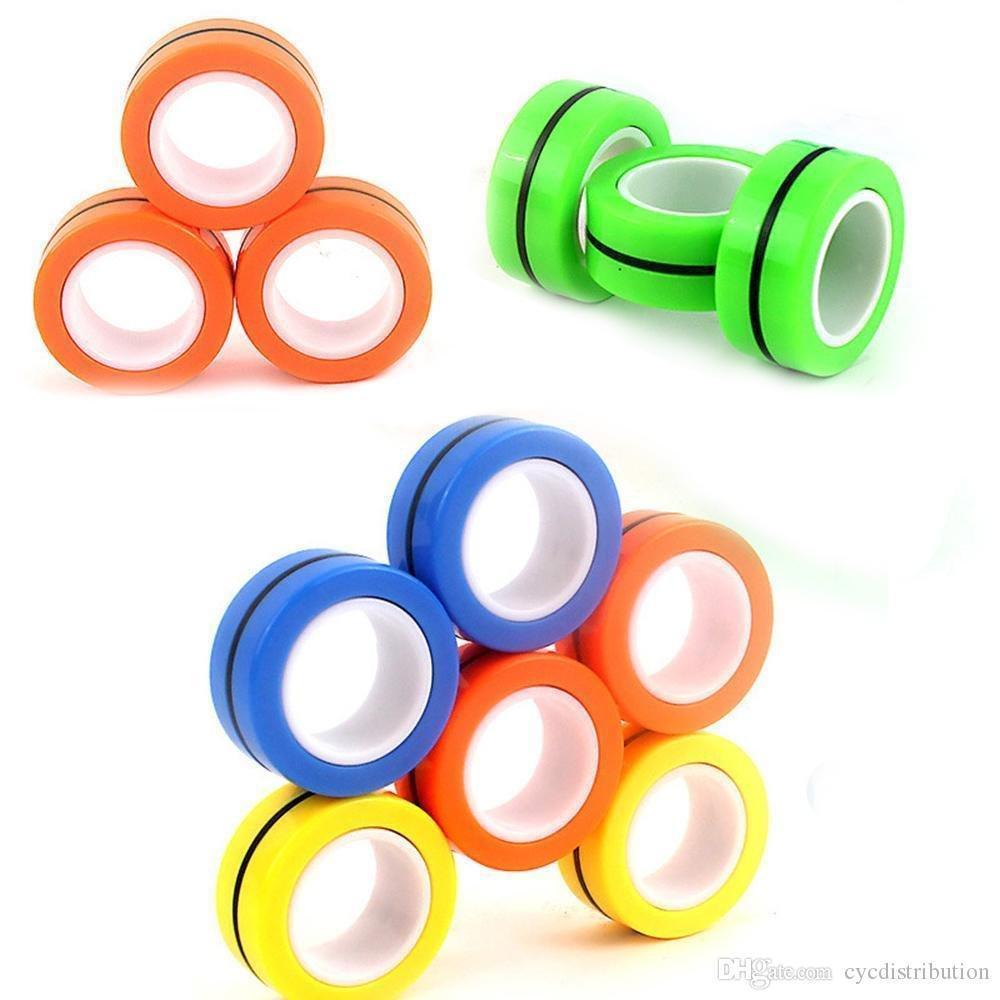 Fidget TeraSpin Anillos Magneticos Anti estres