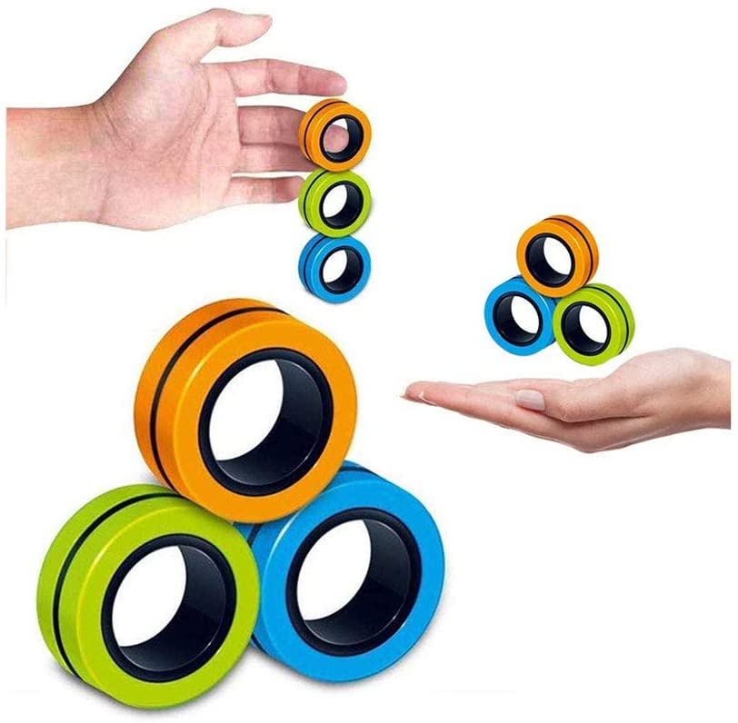 Fidget TeraSpin Anillos Magneticos Anti estres