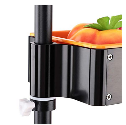 Rack para cocina con estantes flotantes giratorios